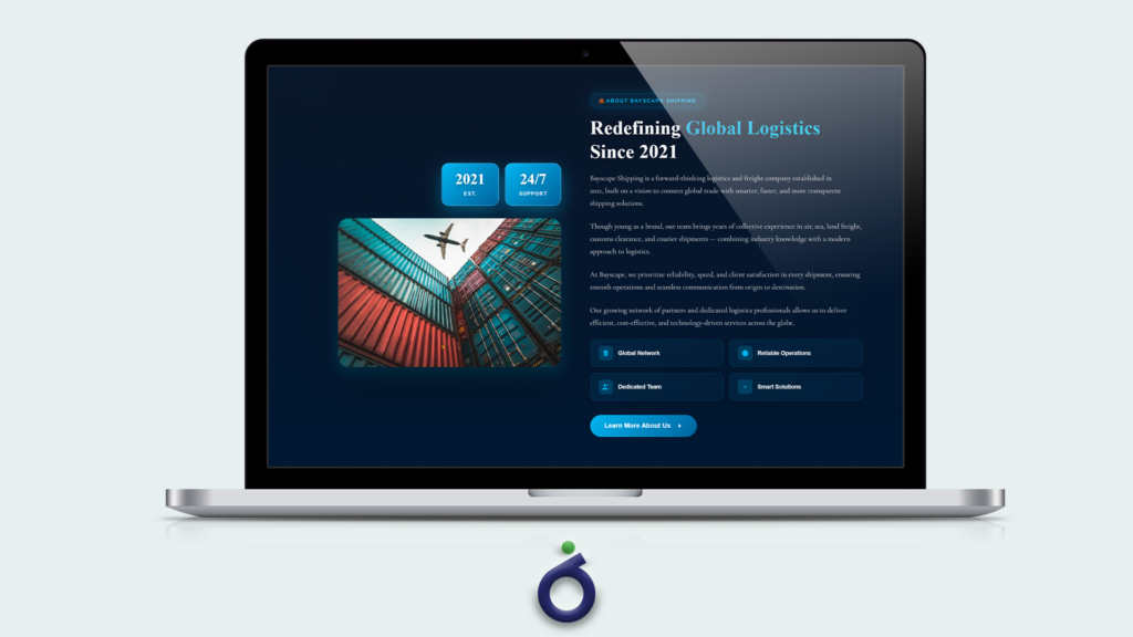 Bayscape Shipping Website Development case study