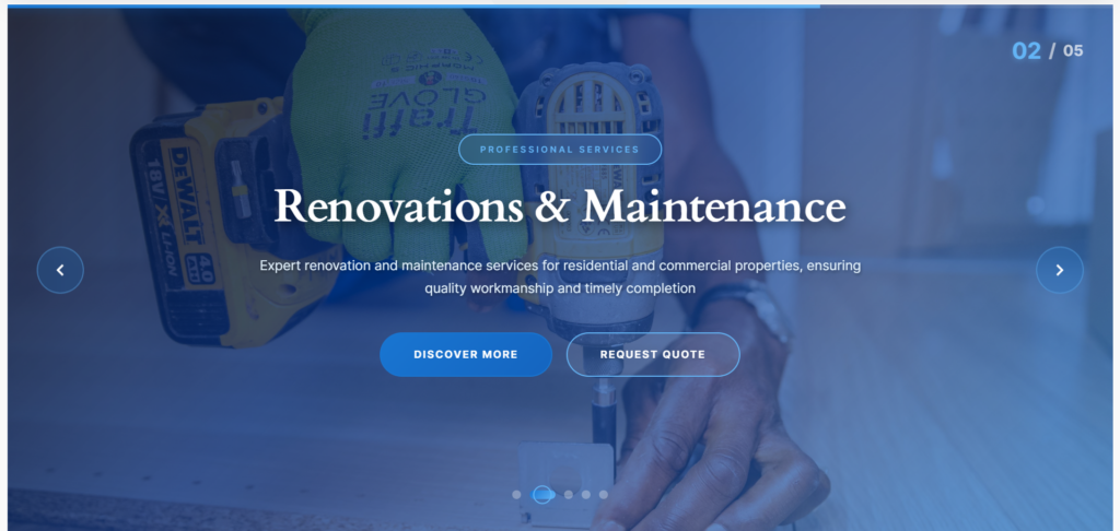 Architecting Digital Authority for Dubai's Premier Technical & MEP Contractor Website Mockup