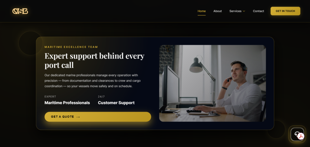 Architecting 24/7 Digital Authority for Dubai's Premier Ship Agency