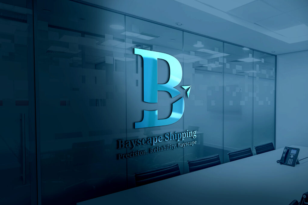 Bayscape Shipping Website Development Logo Mockup